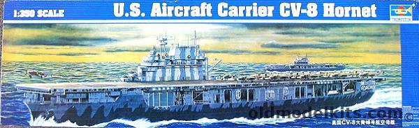 Trumpeter 1/350 USS Hornet CV-8 Aircraft Carrier  With Toms PE Detail Set / 20 B-25 Mitchell Bombers / 10 F4F Wildcats, 05601 plastic model kit